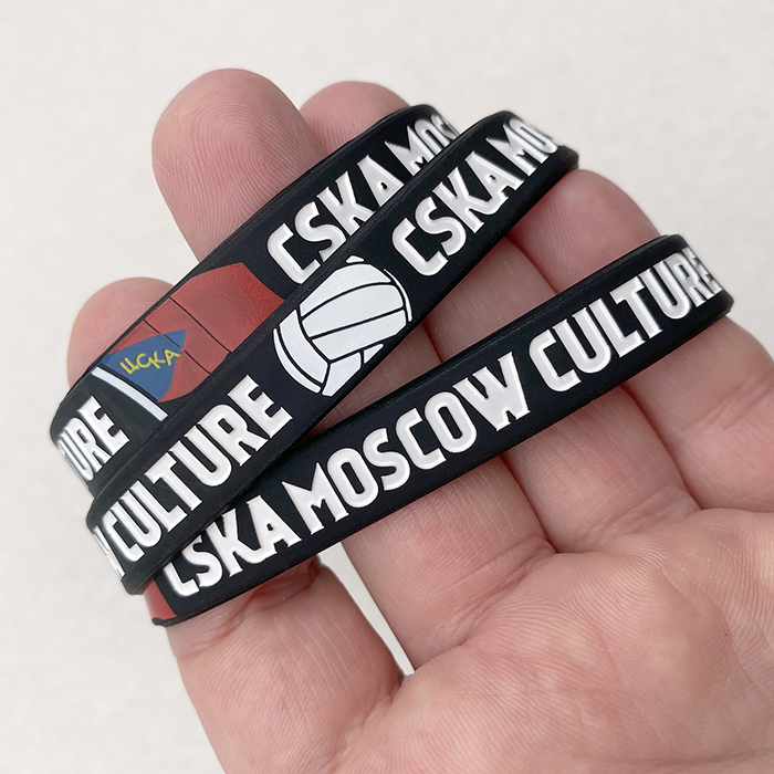 Браслеты из силикона с логотипом ФК "ЦСКА" — фото 3