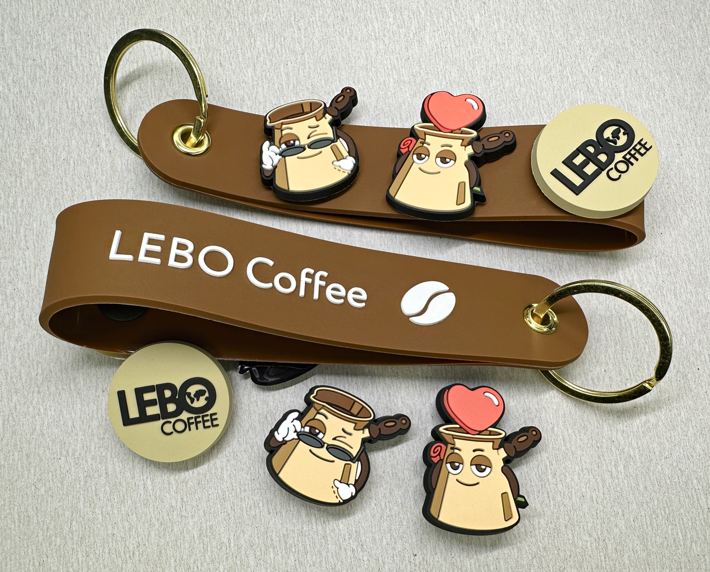 Брелок с джибитсами "LEBO COFFEE" — фото 3