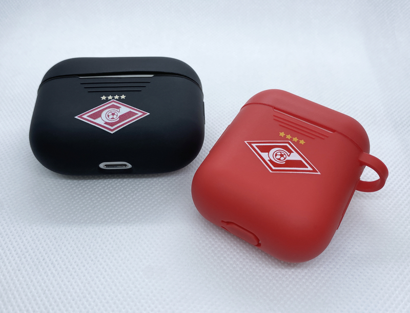 ЧЕХОЛ ИЗ СИЛИКОНА ДЛЯ AIRPODS PRO С ЛОГОТИПОМ "СПАРТАК" — фото 4