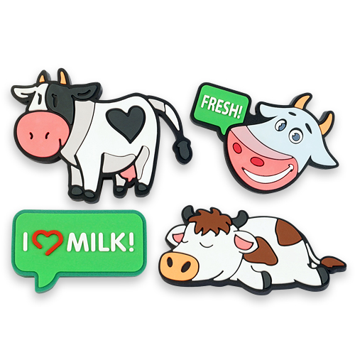 Набор объемных значков FRESH MILK