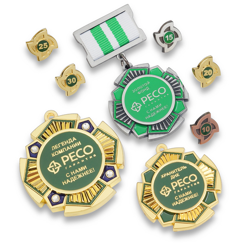 Юбилейные ордена и медали "РЕСО"