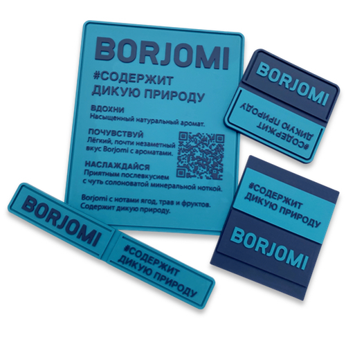 ПВХ эмблемы с QR-кодом