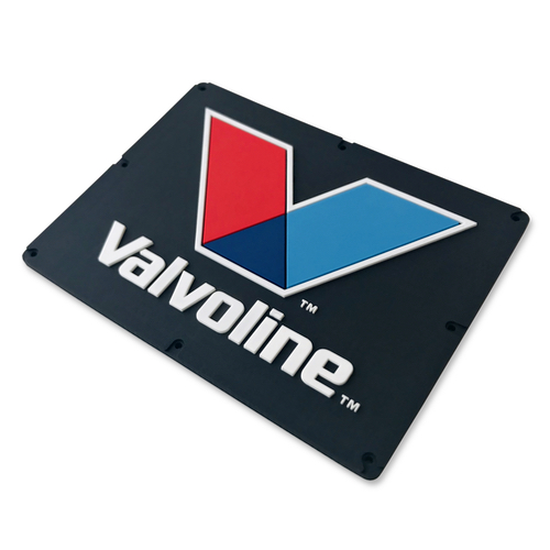 ПВХ нашивка с объемным логотипом "VALVOLINE"