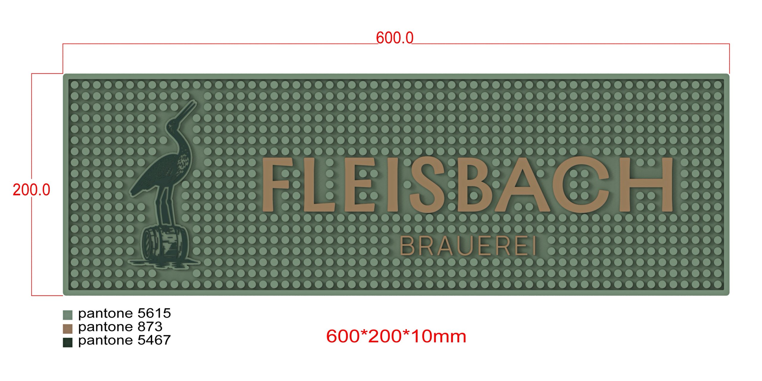 Резиновые коврики для бара "FLEISBACH" — фото 3