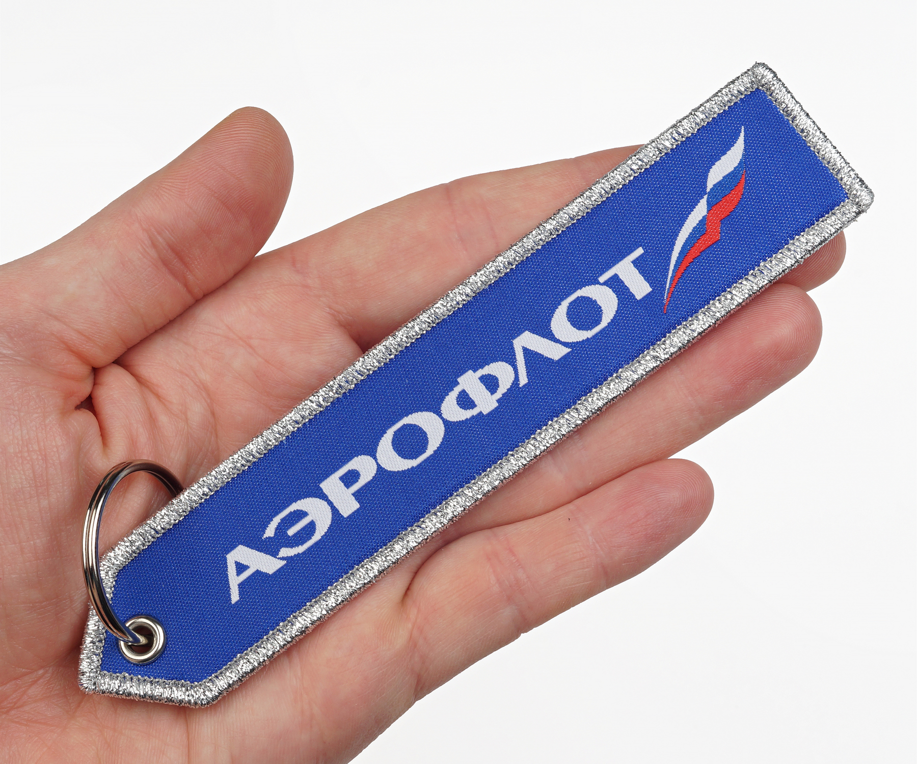 Тканевые ремувки с жаккардовым логотипом "АЭРОФЛОТ" — фото 14