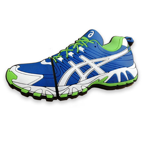 Флешка из ПВХ в форме кросовка с логотипом ASICS