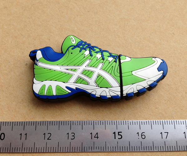 Флешка из ПВХ в форме кросовка с логотипом ASICS — фото 5